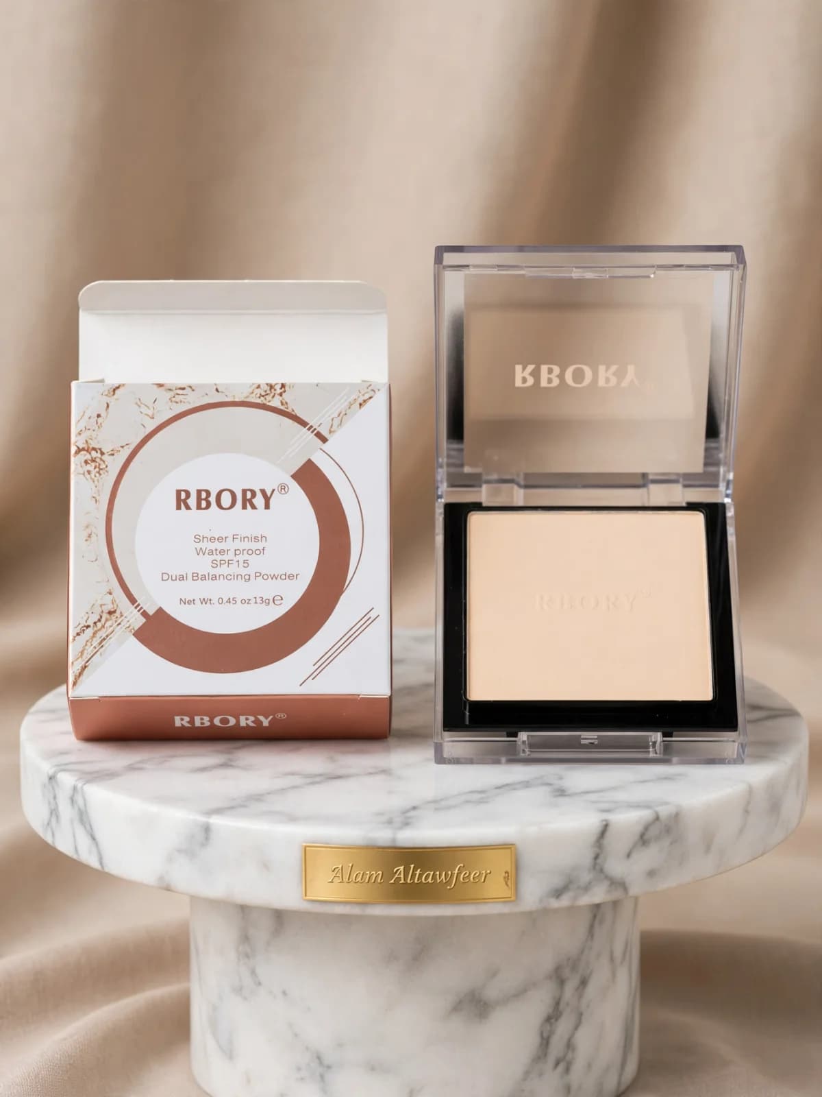  بودرة توازن مزدوجة مقاومة للماء مع واقي شمس 4