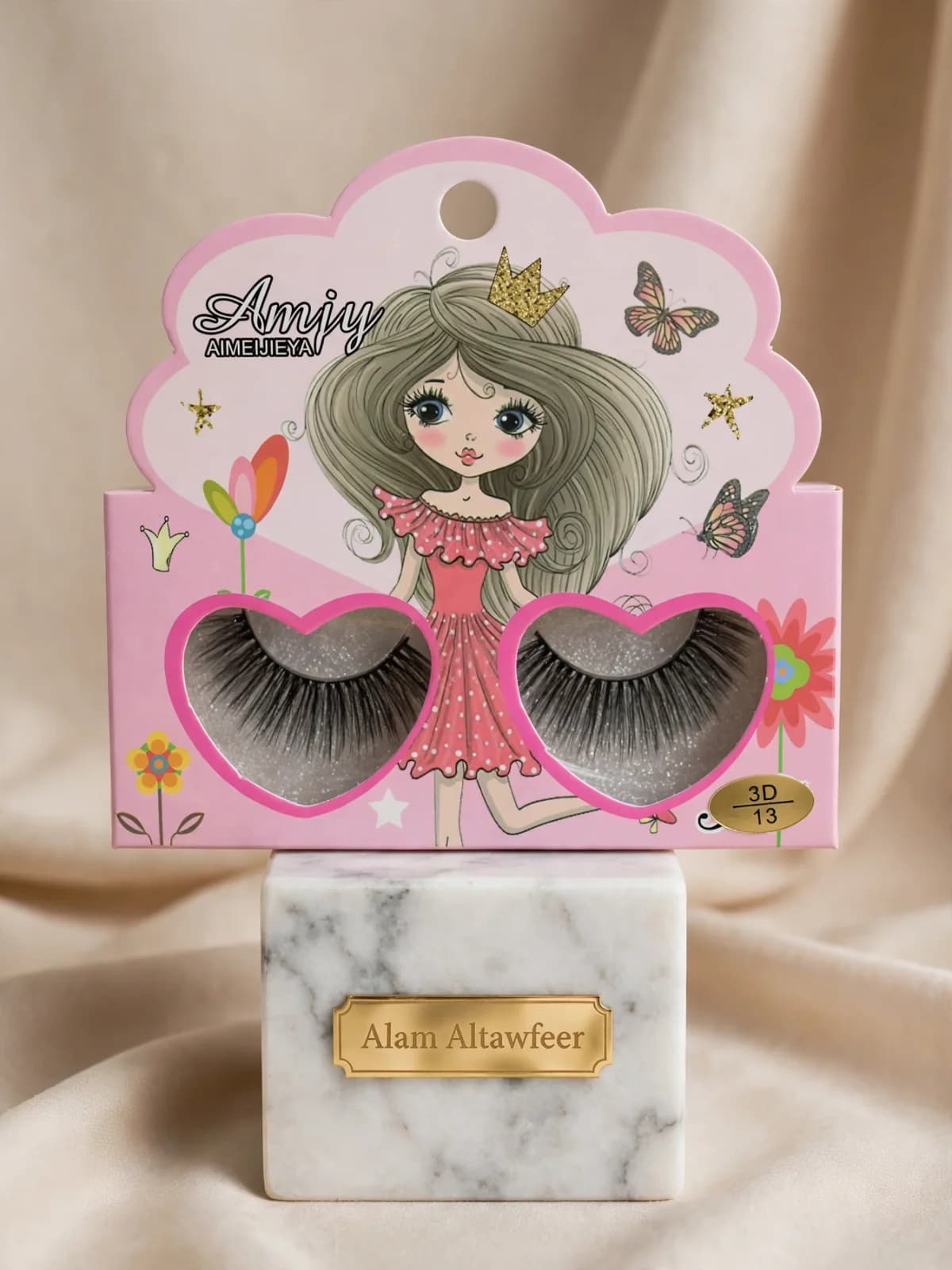 رموش Amjy الأصلية - 3D 9