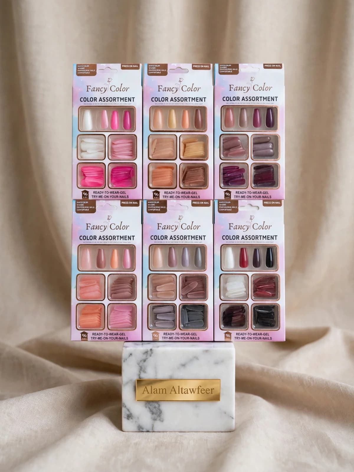 أظافر تركيب Fancy Color باستيل