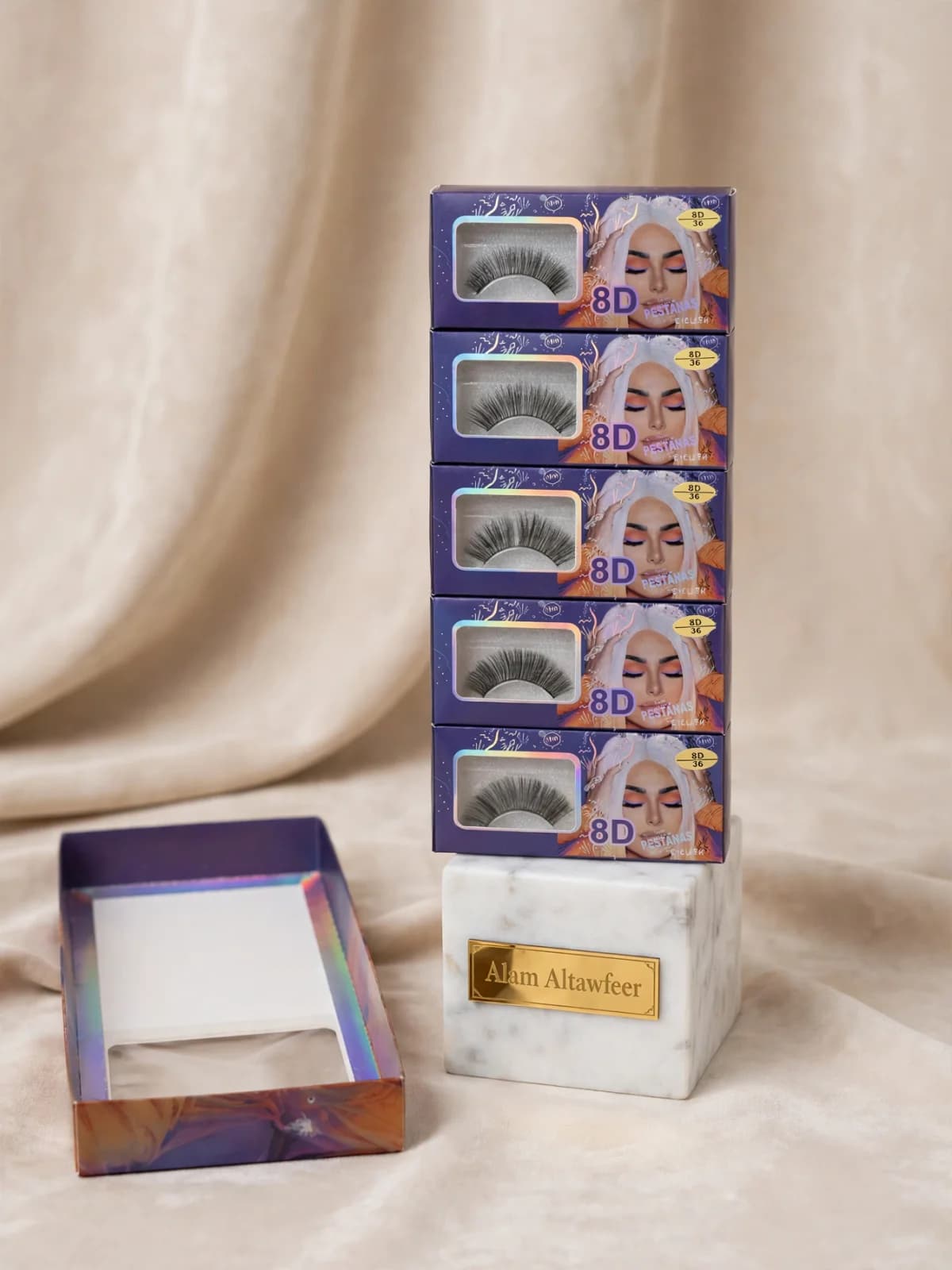 رموش  كثافة متوسطة بستايل Doll Eye سحبة عين  2