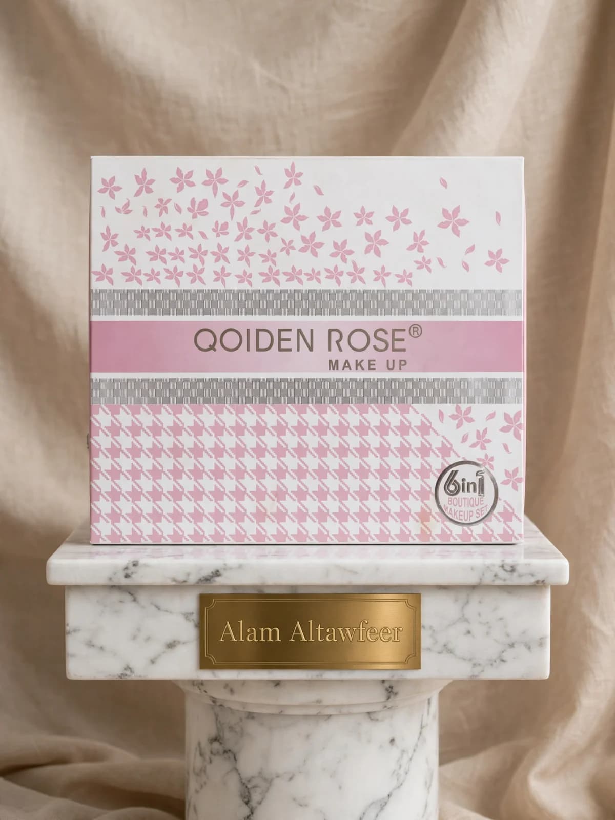 بكج مكياج QOIDEN ROSE 6in1 بوتيك ميك أب سيت