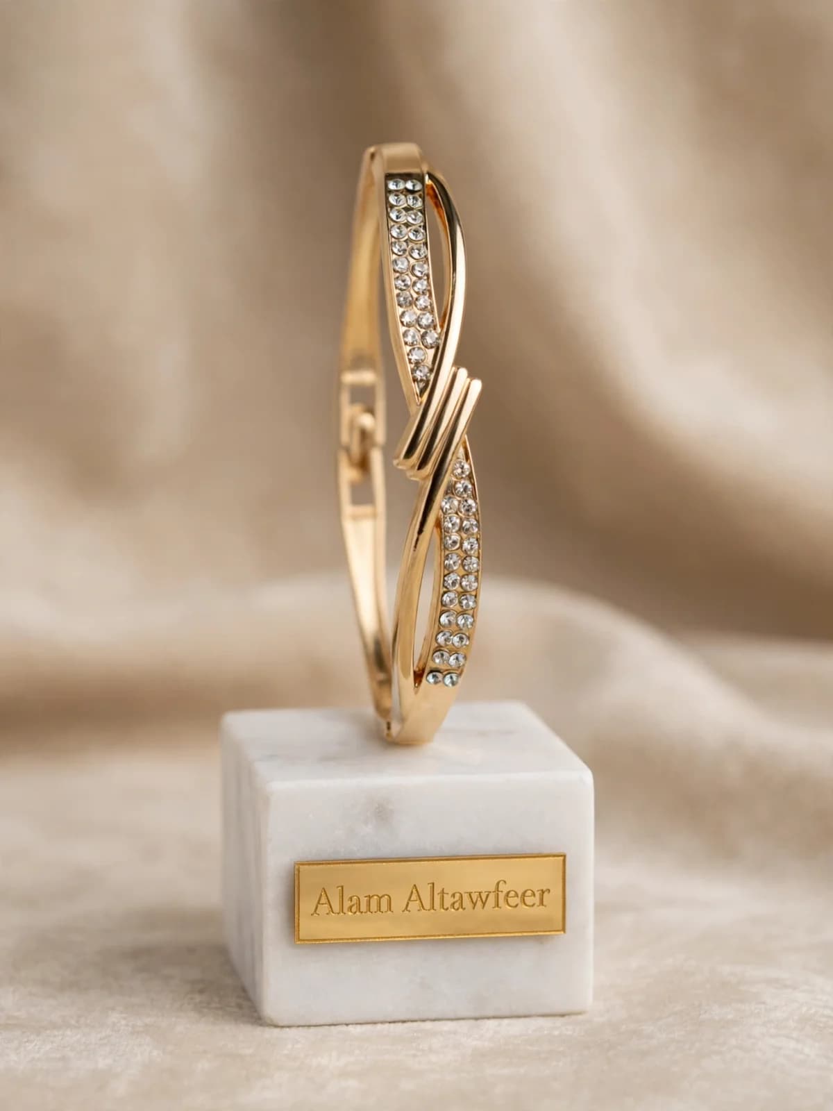 اسوارة ذهب مطلي 18K 