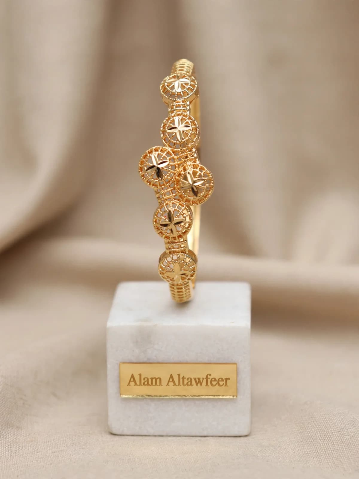 اسوارة ذهب مطلي 18K  8
