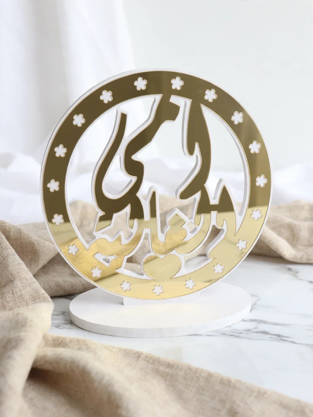 ستاند زينة ذهبي مرايا فاخر - ديكور طاولة - 3 تصاميم 2