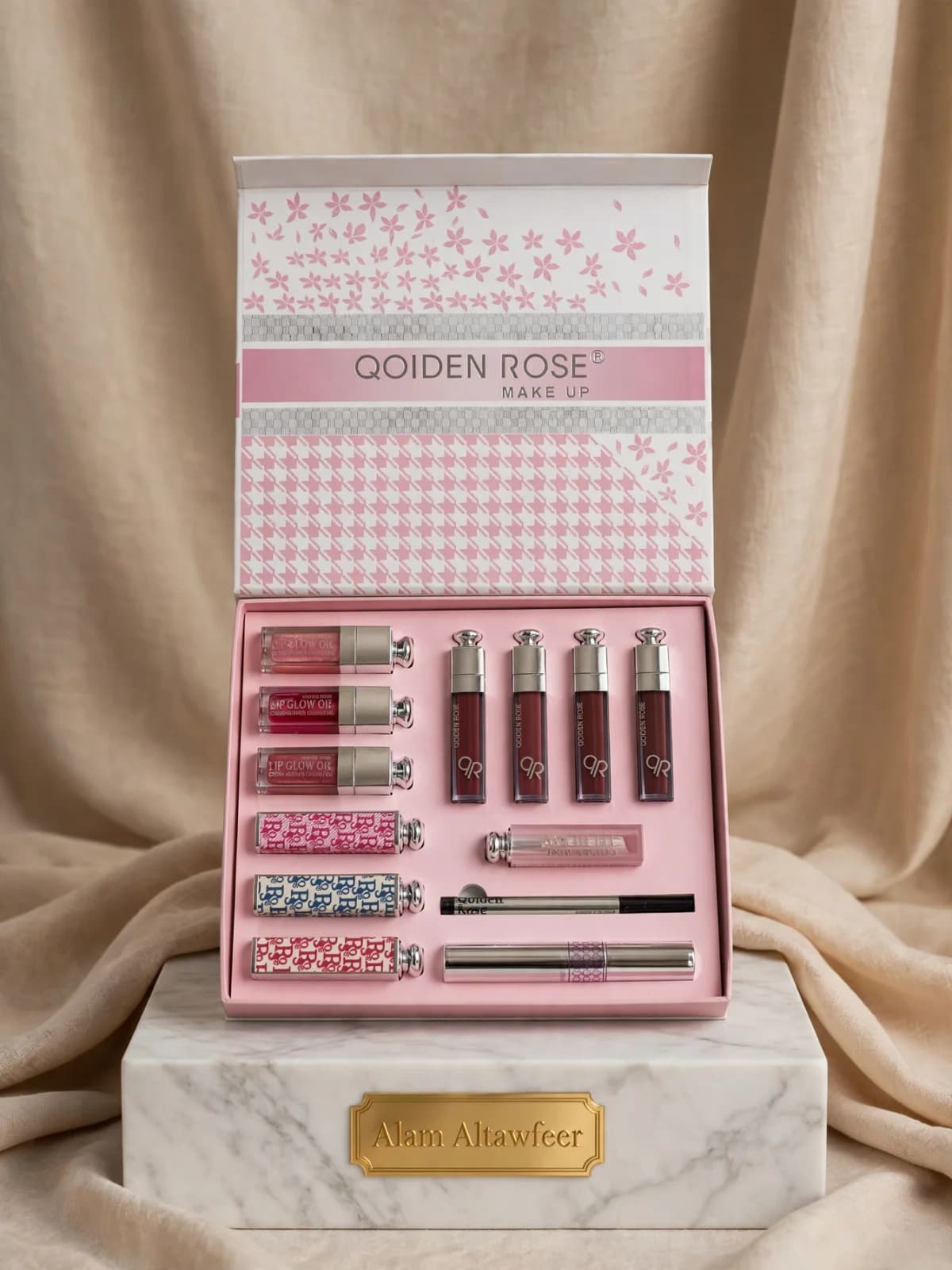 بكج مكياج QOIDEN ROSE 6in1 بوتيك ميك أب سيت 2
