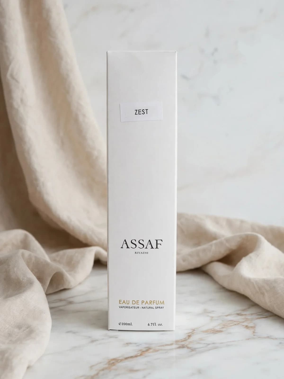 عطر ASSAF ZEST عساف زيست الأبيض 200 امل