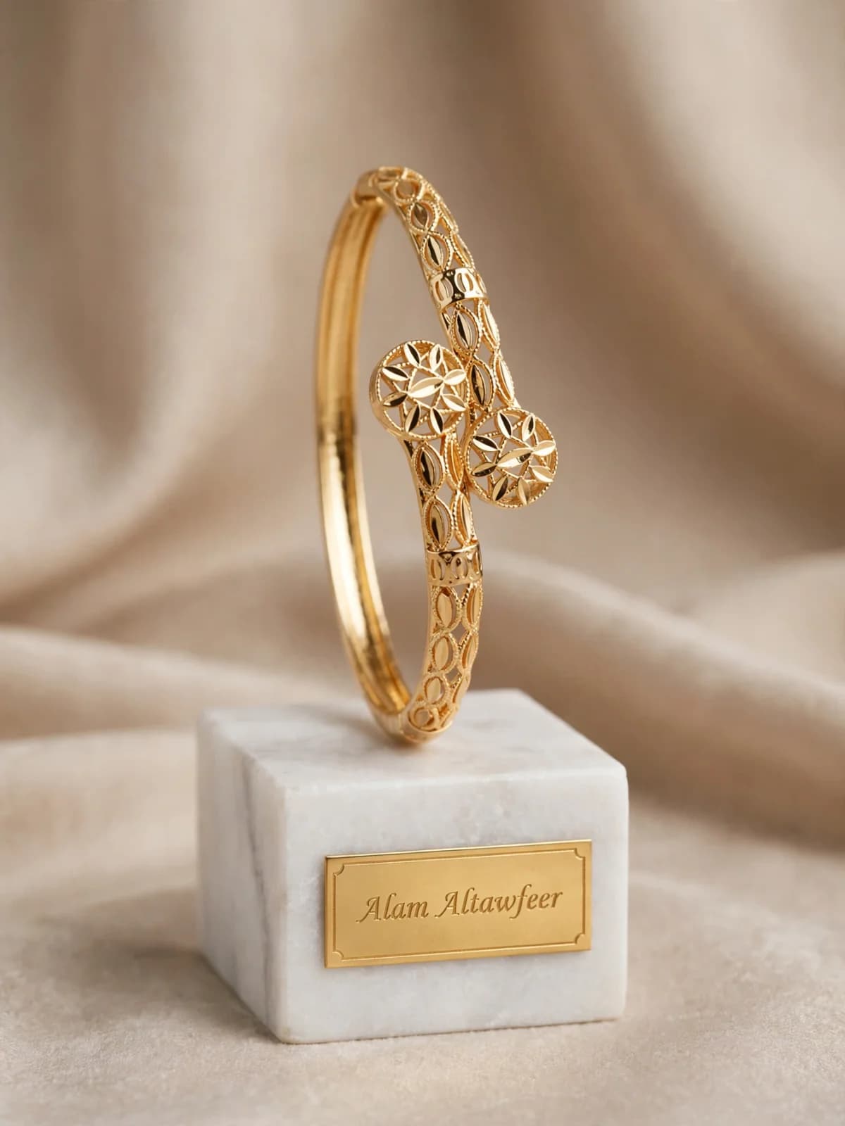 اسوارة ذهب مطلي 18K  3