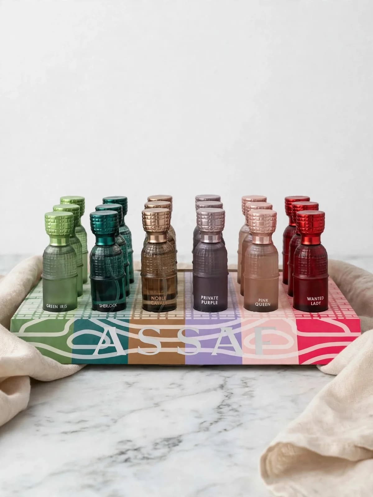 طقم عطور مشكل عطر عساف الفاخر