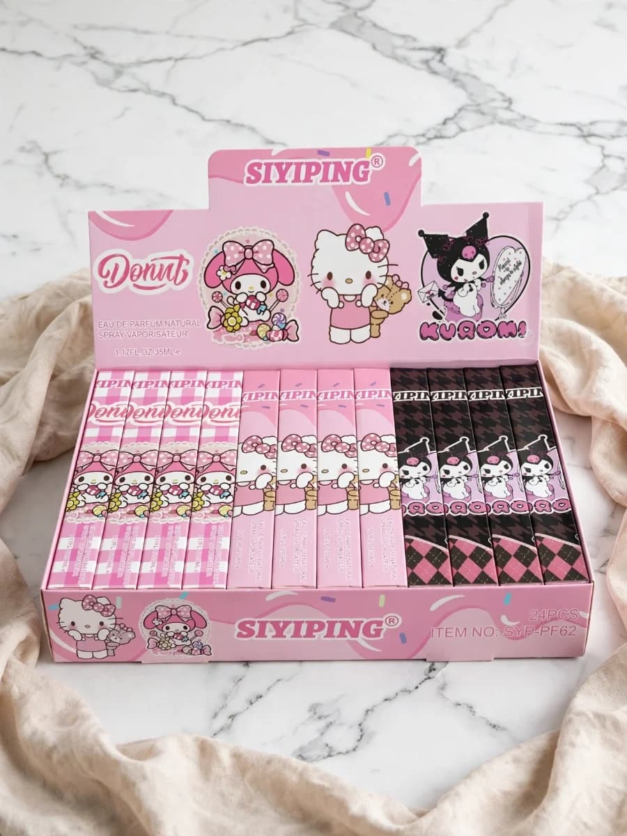 العطور القلم الثلاثة - Hello Kitty و My Melody و Kuromi - 35 مل